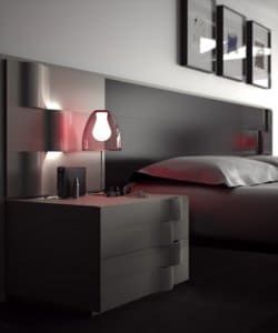 Muebles Berrojalbiz dormitorio con lámpara