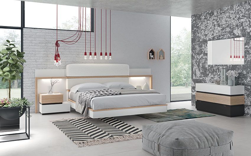 Muebles Berrojalbiz dormitorio en tonos blancos
